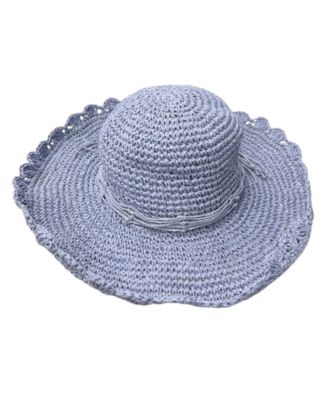 Scalloped Straw Sun Hat