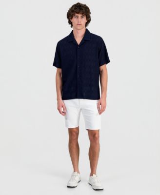 Men's Coastal Crochet Resort Knit Shirt