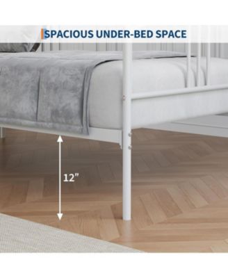 Daybed, Metal Sofa Bed Frame with Steel Slat Support for Living Room, Bedroom and Guest Room.