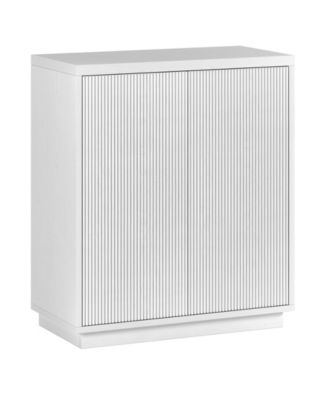 Alston 28" Wide Rectangular Fluted Accent Cabinet