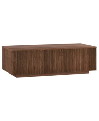 Reyes 48" Wide Rectangular Fluted Coffee Table