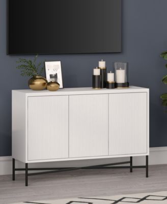 Brighton 48" Wide Rectangular Fluted Buffet Table