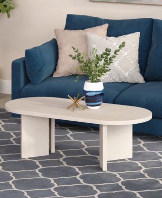 Alma 48" Wide Oval Coffee Table
