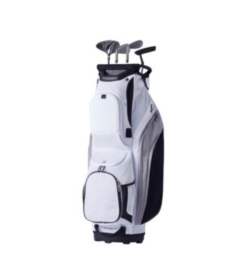 Golf Cart Bag, 14-Way Divider Top, 36", 13 Pockets, Premium Nylon, Handles, Dust Cover & Detachable Straps.