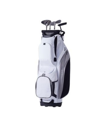 Golf Cart Bag, 14-Way Divider Top, 36", 13 Pockets, Premium Nylon, Handles, Dust Cover & Detachable Straps.
