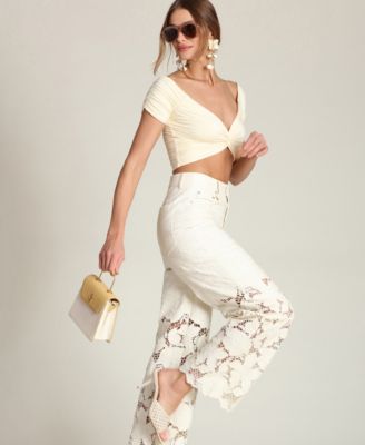 PANT EMBROIDERED CUTOUT