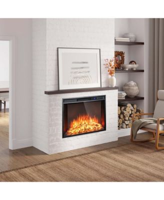 26 Inch Recessed Electric Fireplace heater W/ Remote Control