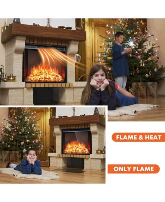 26 Inch Recessed Electric Fireplace heater W/ Remote Control