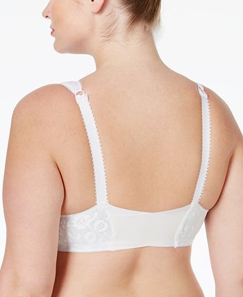 PLAYTEX Women's Plus Size 18 Hour Front-Close Wireless Bra with Flex Back  4695-42 C, White at  Women's Clothing store: Bras