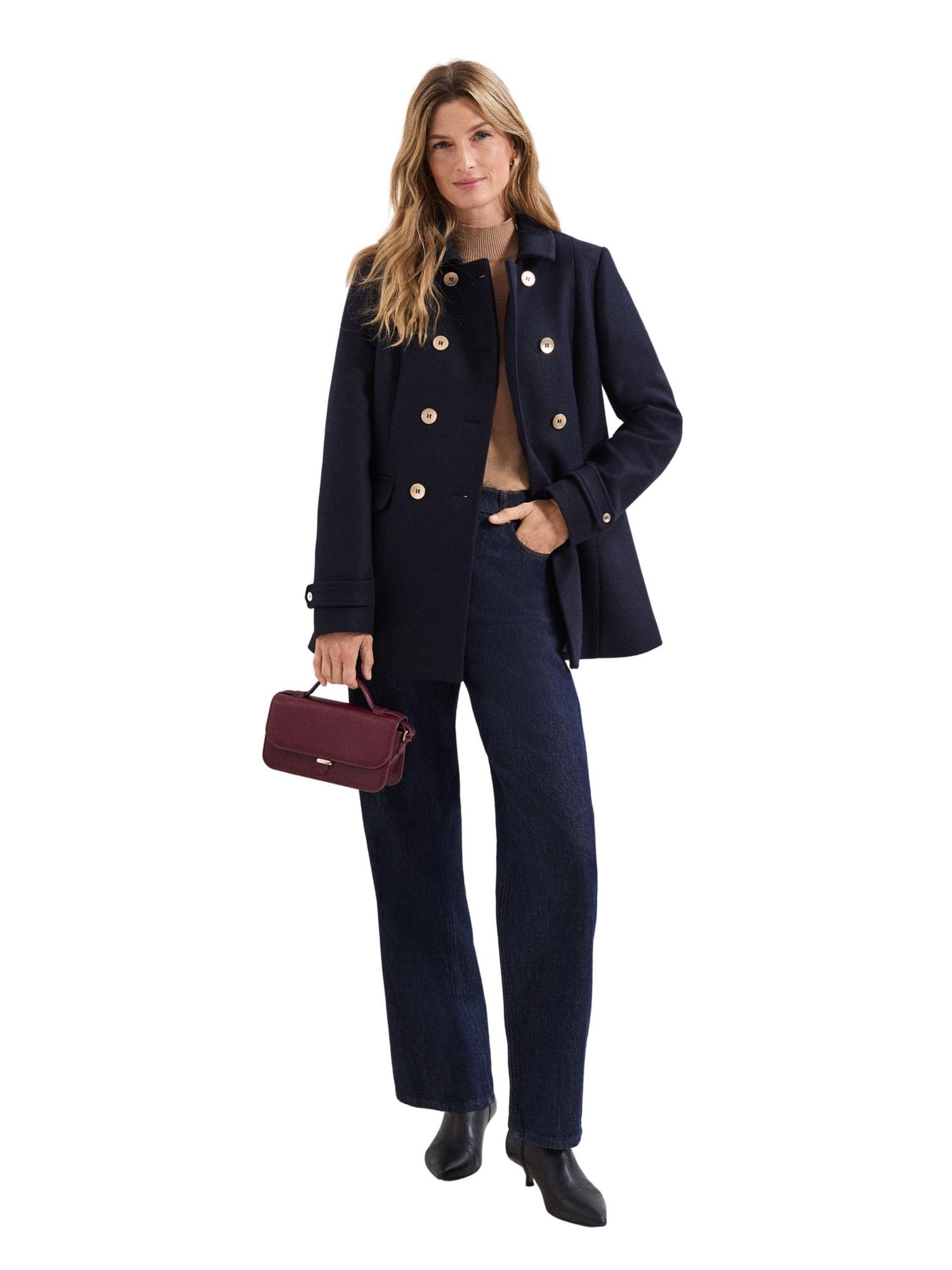 Women's Aurelie Wool Peacoat