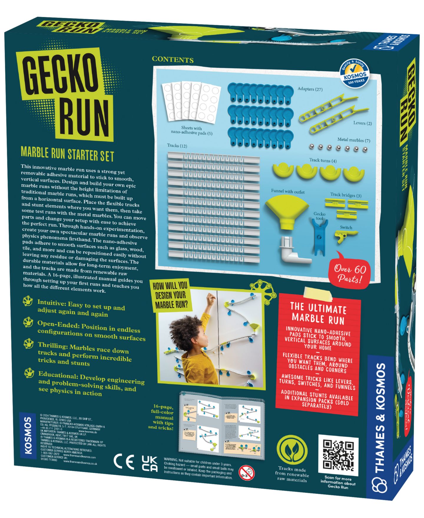 Детские конструкторы Thames & Kosmos Gecko Run Marble Run Starter Set — фото 3