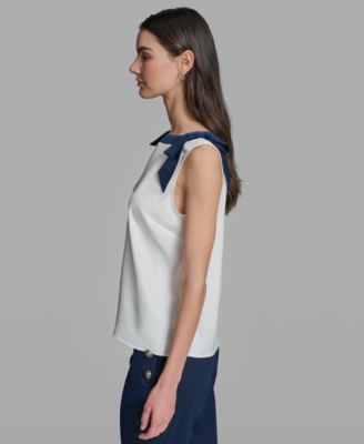 Petite Boat Neck Top