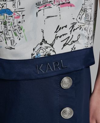 Petite Short-Sleeve Collared Shirt