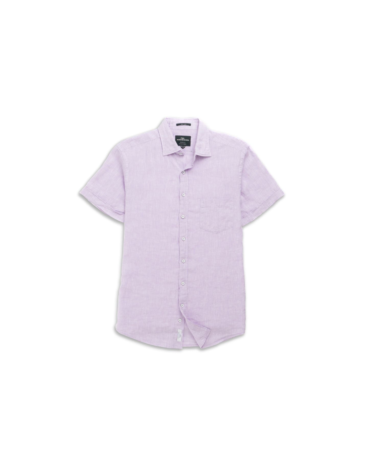 Мужская рубашка Rodd & Gunn Palm Beach Slim Fit Linen, цвет: Сиреневый — фото 3