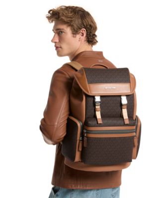 Men's Triple Pocket Adjustable Straps Backpack