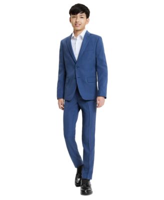 Boys' 8-20 Button Front Jacket and Pants, 2-Piece Set