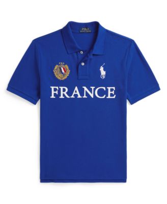 Boys' 8-20 France Cotton Mesh Polo Shirt