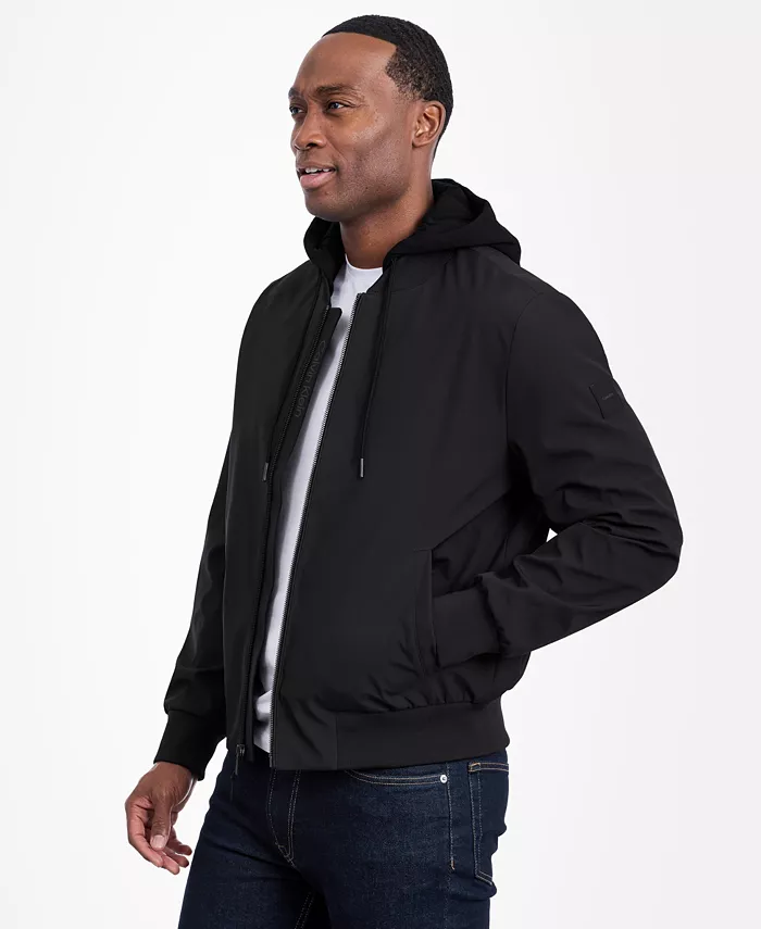 Men's Bomber Knit Hood Jacket - thumbnail 4