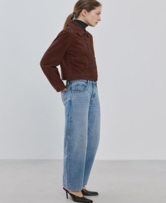Women's High-Waisted Barrel Jeans
