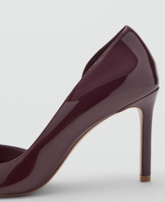 Women's Asymmetrical Patent Leather Court Shoes
