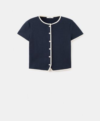 Women's Buttoned Cotton T-Shirt