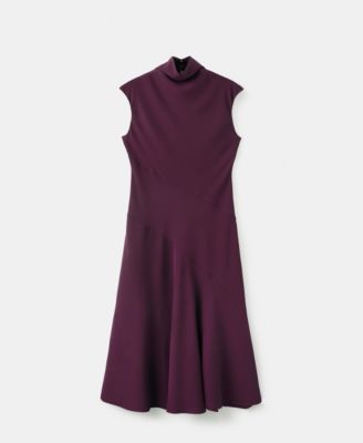 Women's Draped Neck Long Dress