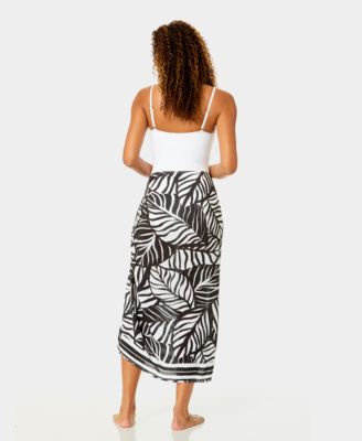 Women's Tie-Front Swim Cover-Up Pareo