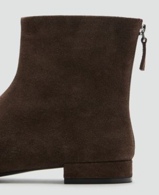 Women's Round Toe Suede Ankle Boots