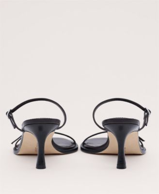 Women's Leather Strappy Buckle Sandals