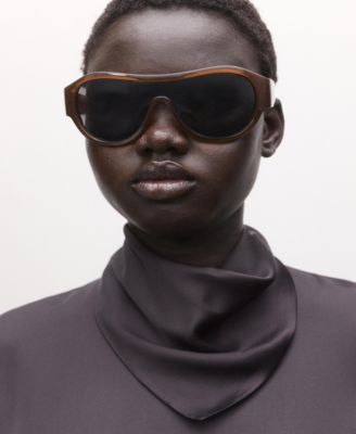 Women's Satin Turtleneck Blouse