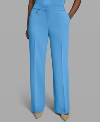 KARL LAGERFELD PARIS Women's Flare Front-Zipper Pants - Macy's