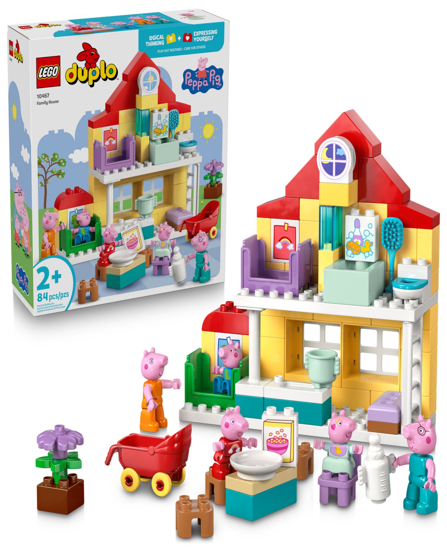Детский конструктор LEGO® Duplo Peppa Pig Family House Building Set, 10467 — фото 1