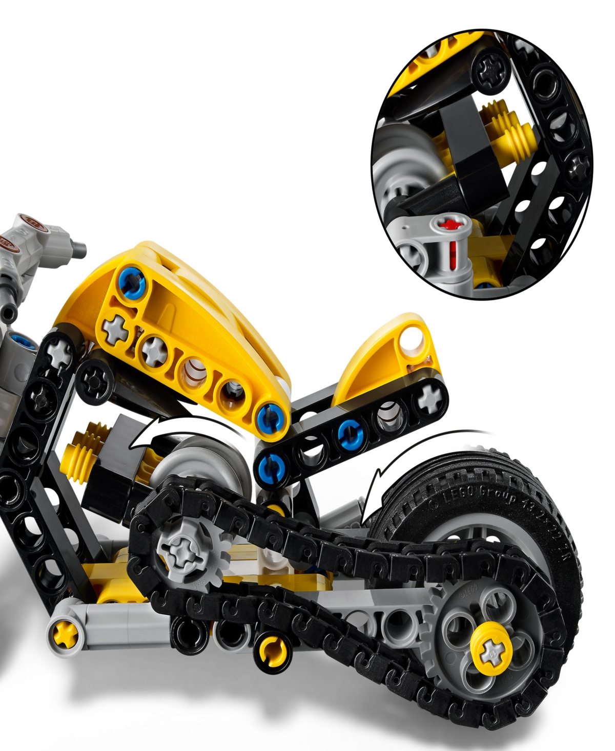 Lego Technic Motorcycle Building Set, 42225