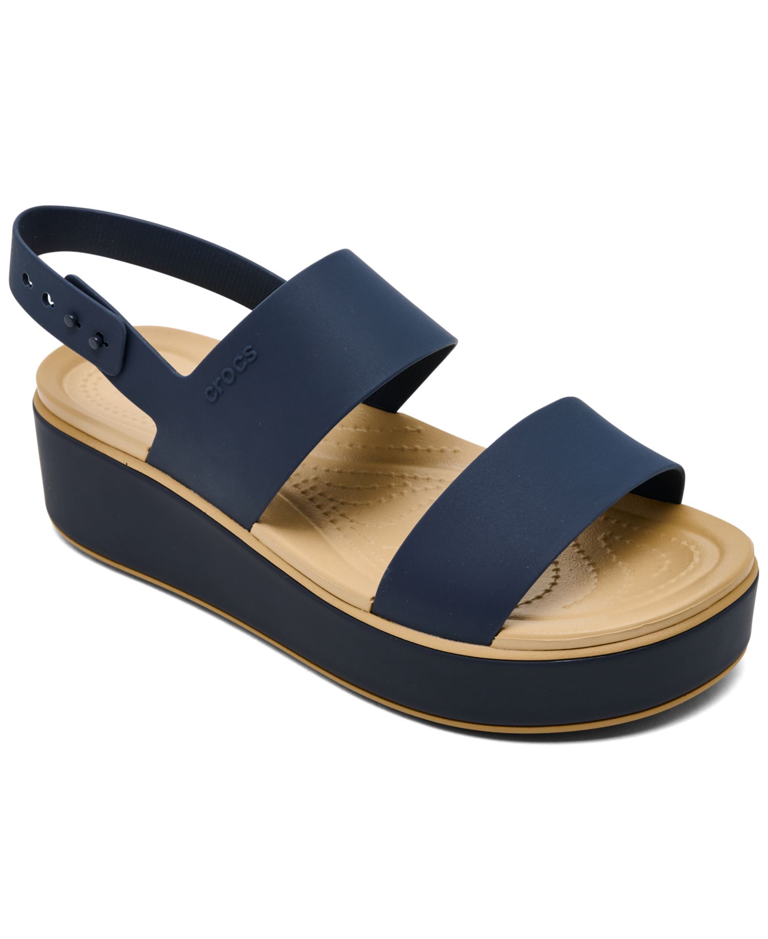 Women's Brooklyn Matte Wrap Low Wedge Sandals from Finish Line