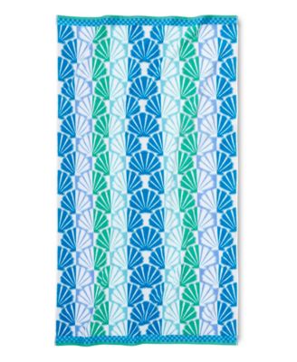 Cotton Shell Stripe Beach Towel, 40" x 70"