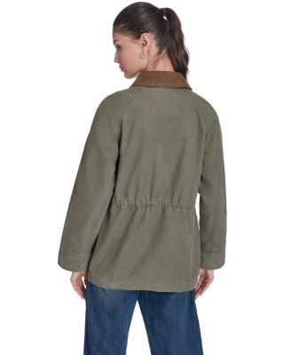 Women's Cinch Waist Cotton Barn Jacket