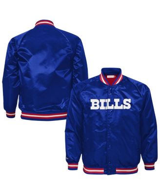 Big Boys and Girls Royal Buffalo Bills Lightweight Full-Snap Satin Jacket