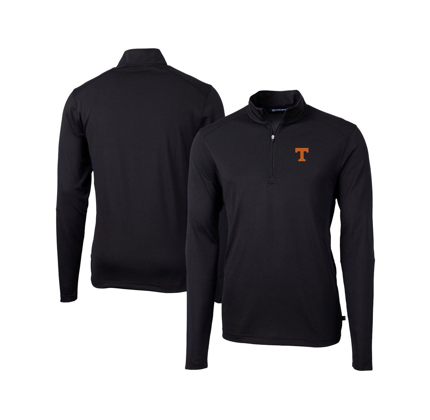 Men's Black Tennessee Volunteers Virtue Eco Pique Quarter-Zip Jacket
