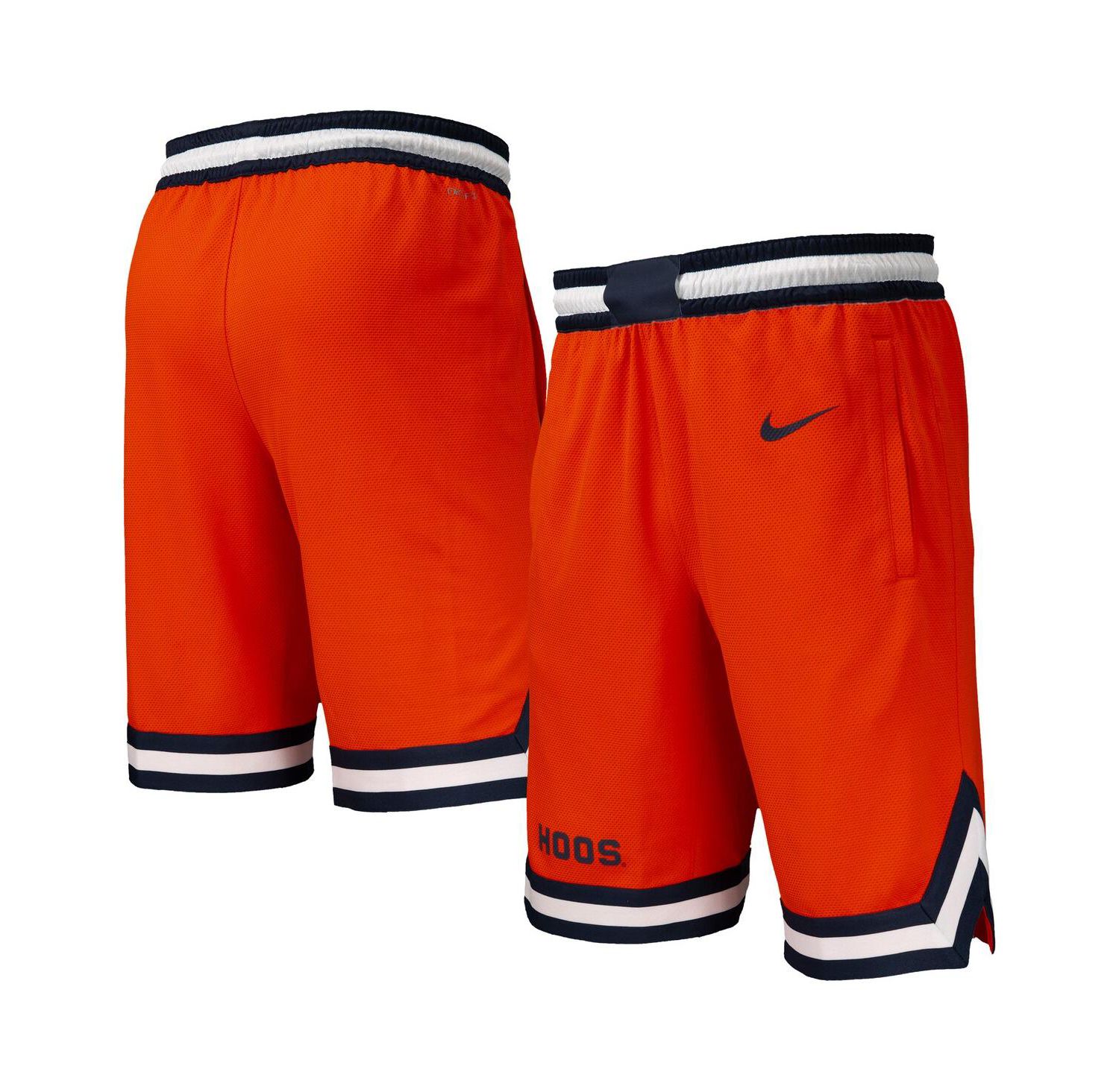 Men's Orange Virginia Cavaliers Dri-FIT Replica Basketball Shorts