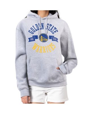 Women's Heather Gray Golden State Warriors City Pullover Hoodie