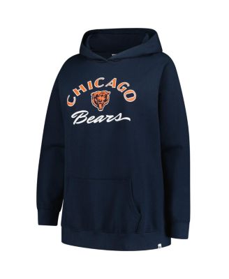 Women's Navy Chicago Bears Plus Size Whirlwind Naomi Hoodie