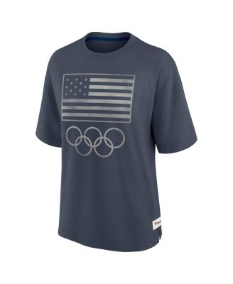 Women's&nbsp;Fanatics Navy Team USA Raw Edge Elements T-Shirt