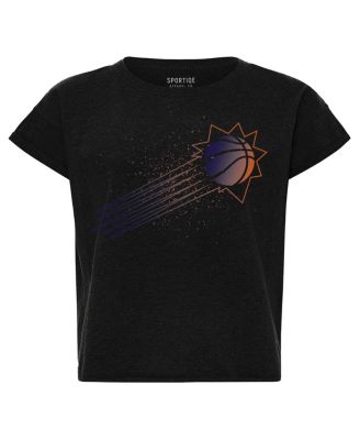 Women's Black Phoenix Suns Cropped Genuine Issue Collection Alana T-Shirt
