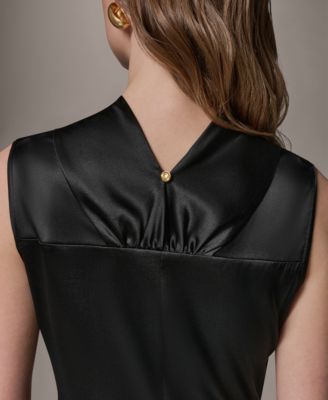 Women's Mock Neck A-Line Dress