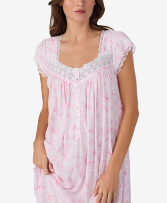 Women's Cap-Sleeve Waltz Jersey Nightgown