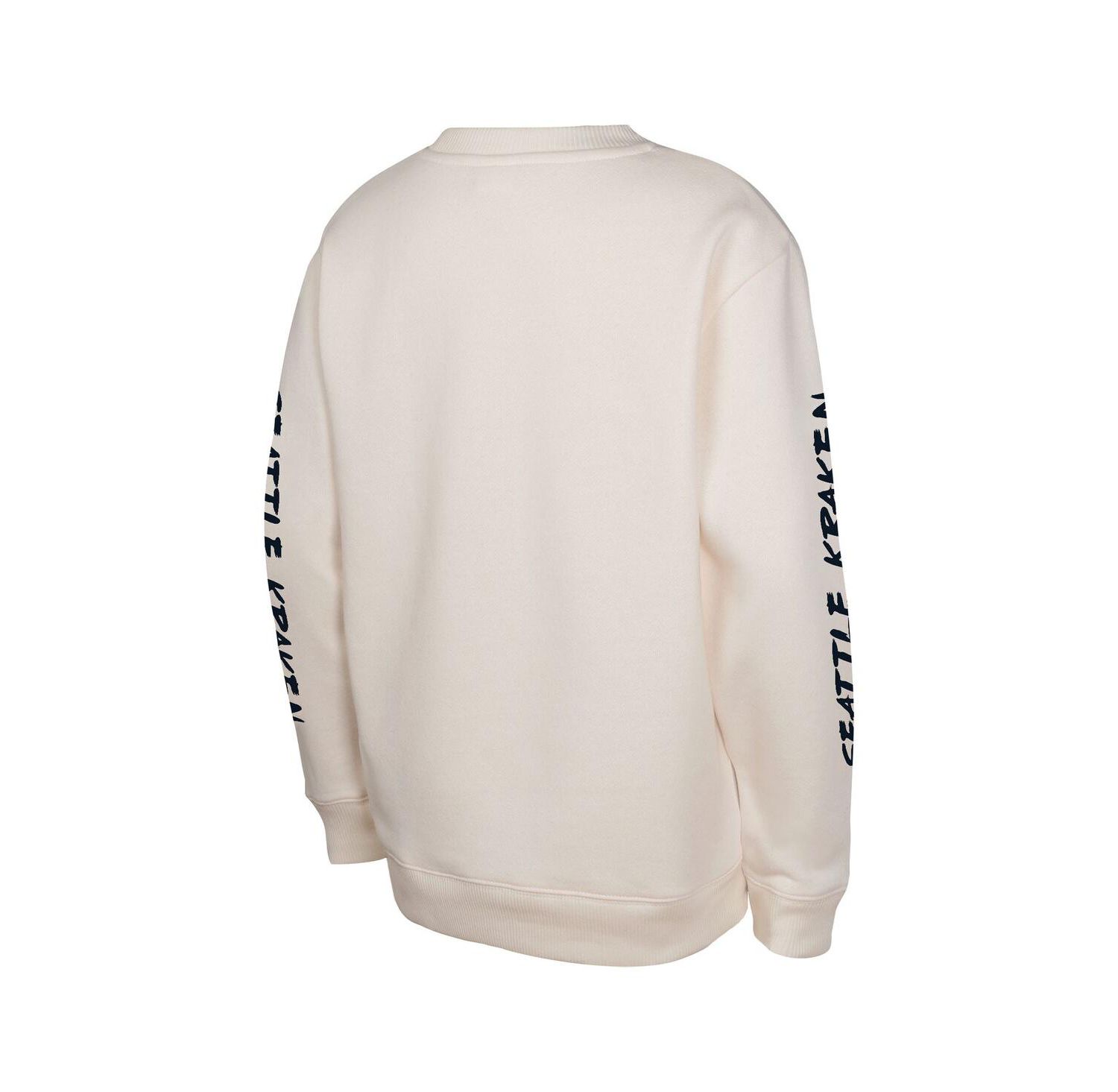 Big Boys and Girls Cream Seattle Kraken Star Power Pullover Sweatshirt