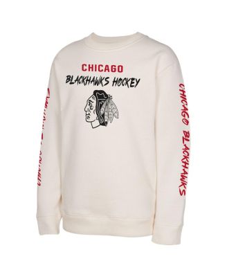 Big Boys and Girls Cream Chicago Blackhawks Star Power Pullover Sweatshirt