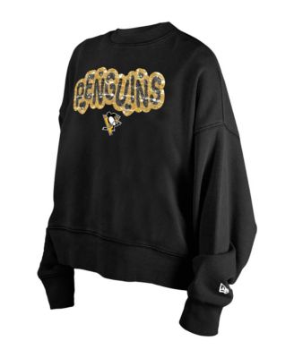 Big Girls Black Pittsburgh Penguins Flip Sequin Sweatshirt