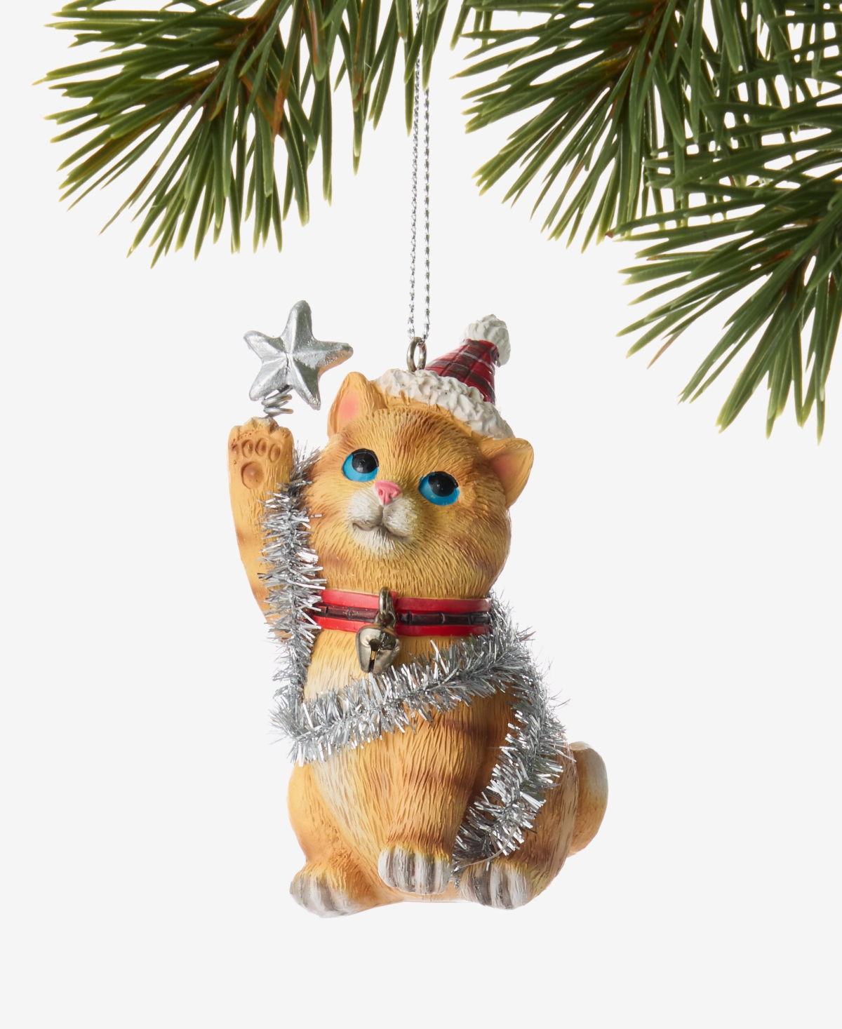 Holiday Lane Pets Orange Cat Ornament, Exclusively at Macy's