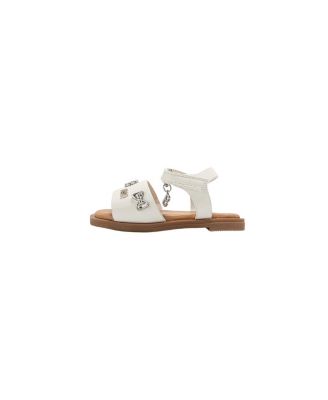 Little Girls Girl's  Fashion Sandals – Dressy Shoes with Decorative Metal Charm